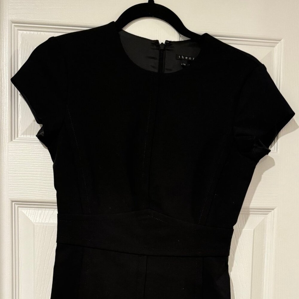 Theory Feraimi Fit & Flare Dress - Black